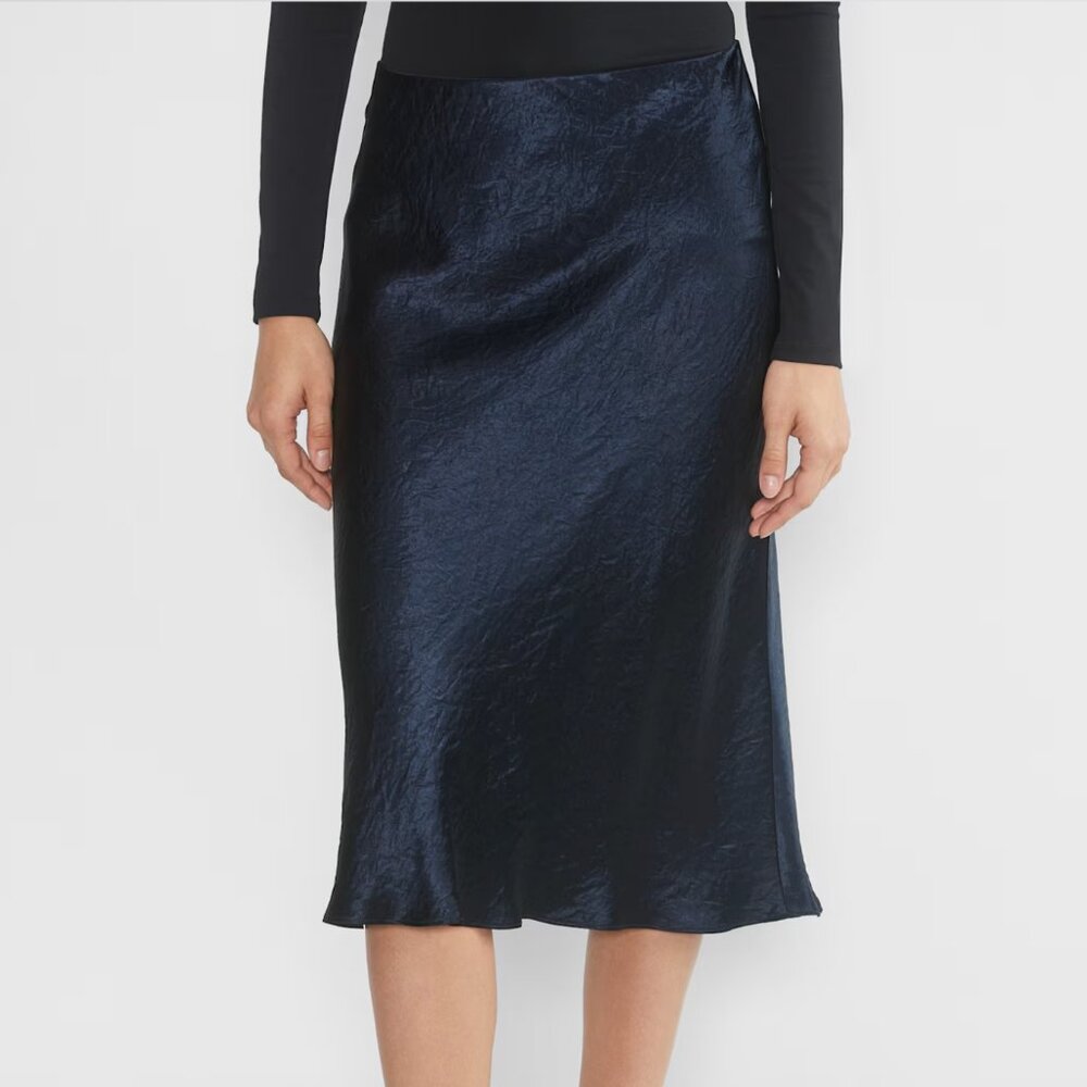 Aritzia Babaton Slip Satin Midi Skirt